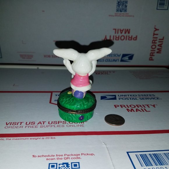 Easter Bunny Rabbit Jewelry Box - Picture 3 of 6